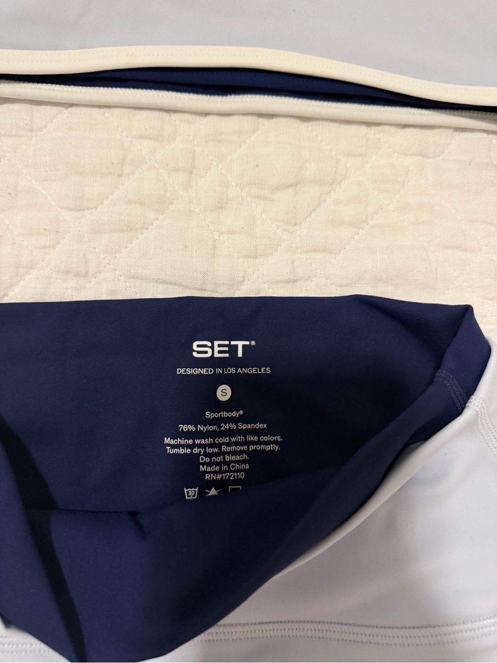 Light Blue /  Navy Trim Set Active Set - Picture 3 of 6